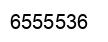 Number 6555536 black image
