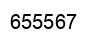 Number 655567 black image