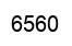 Number 6560 black image