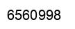Number 6560998 black image
