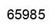 Number 65985 black image