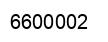 Number 6600002 black image