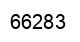 Number 66283 black image