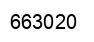 Number 663020 black image