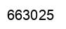 Number 663025 black image