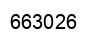 Number 663026 black image