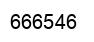 Number 666546 black image