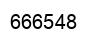 Number 666548 black image