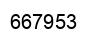 Number 667953 black image
