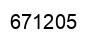 Number 671205 black image