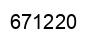 Number 671220 black image