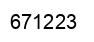 Number 671223 black image