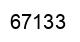 Number 67133 black image