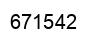 Number 671542 black image