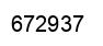 Number 672937 black image