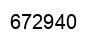 Number 672940 black image