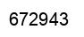 Number 672943 black image