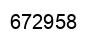 Number 672958 black image