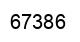 Number 67386 black image
