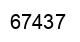 Número 67437 imagen negro