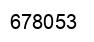 Number 678053 black image