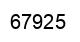 Number 67925 black image