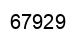 Number 67929 black image