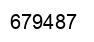 Number 679487 black image