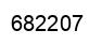 Number 682207 black image