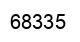 Number 68335 black image