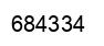 Number 684334 black image