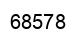 Number 68578 black image