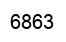Number 6863 black image