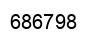 Number 686798 black image