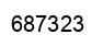 Número 687323 imagen negro