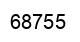 Number 68755 black image