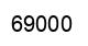 Number 69000 black image