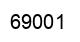 Number 69001 black image