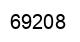 Number 69208 black image
