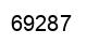 Número 69287 imagen negro