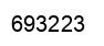Number 693223 black image