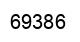 Number 69386 black image