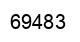 Number 69483 black image