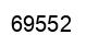 Number 69552 black image