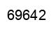 Number 69642 black image