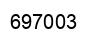 Number 697003 black image