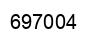 Number 697004 black image
