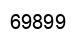 Number 69899 black image