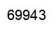 Número 69943 imagen negro