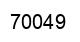 Número 70049 imagen negro
